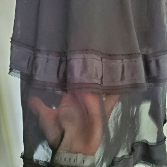 Ivanka Trump Sheer Tiered Black Dress - Picture 8 of 16